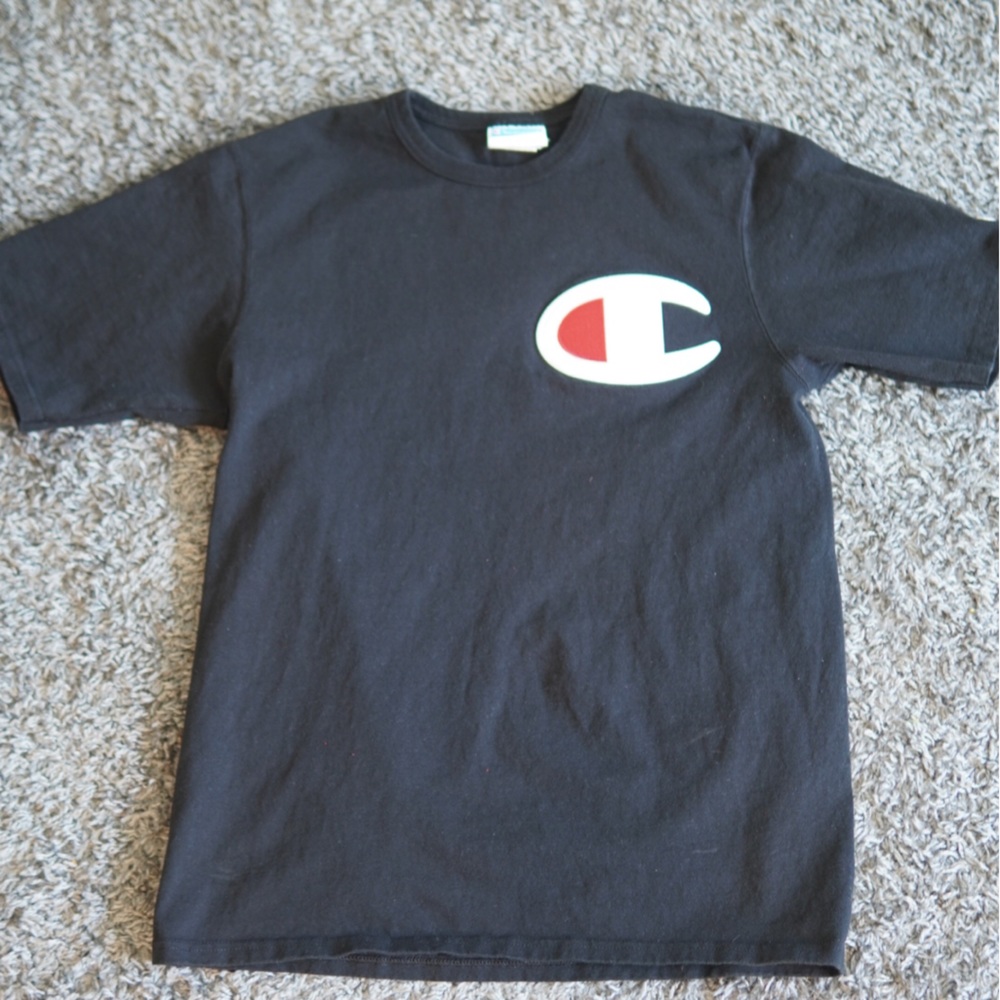 Champion Medium T Shirt Black & Red